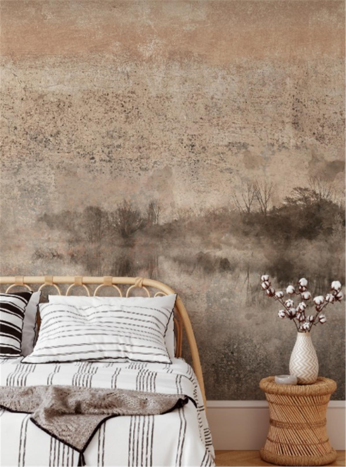 Retro ÇiçekRetro Çiçek Duvar Kağıdı