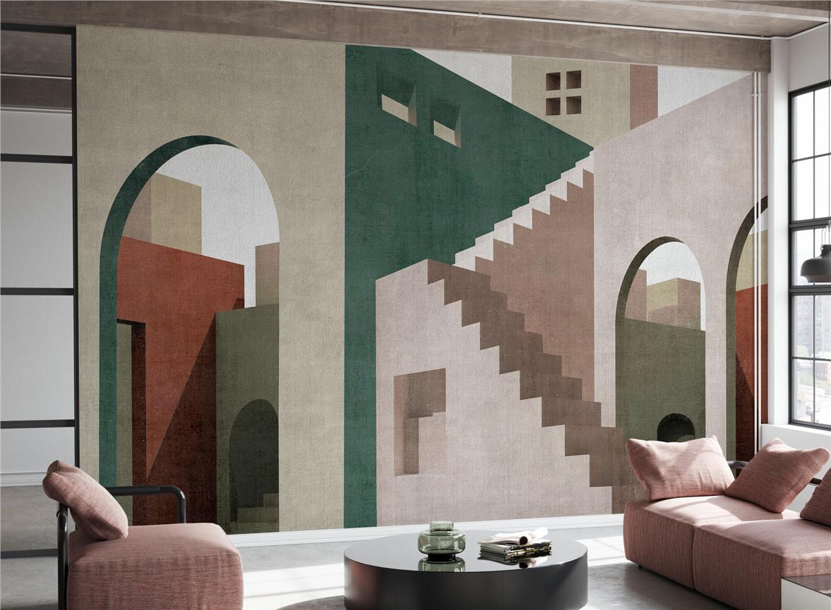 Retro ÇiçekRetro Çiçek Duvar Kağıdı