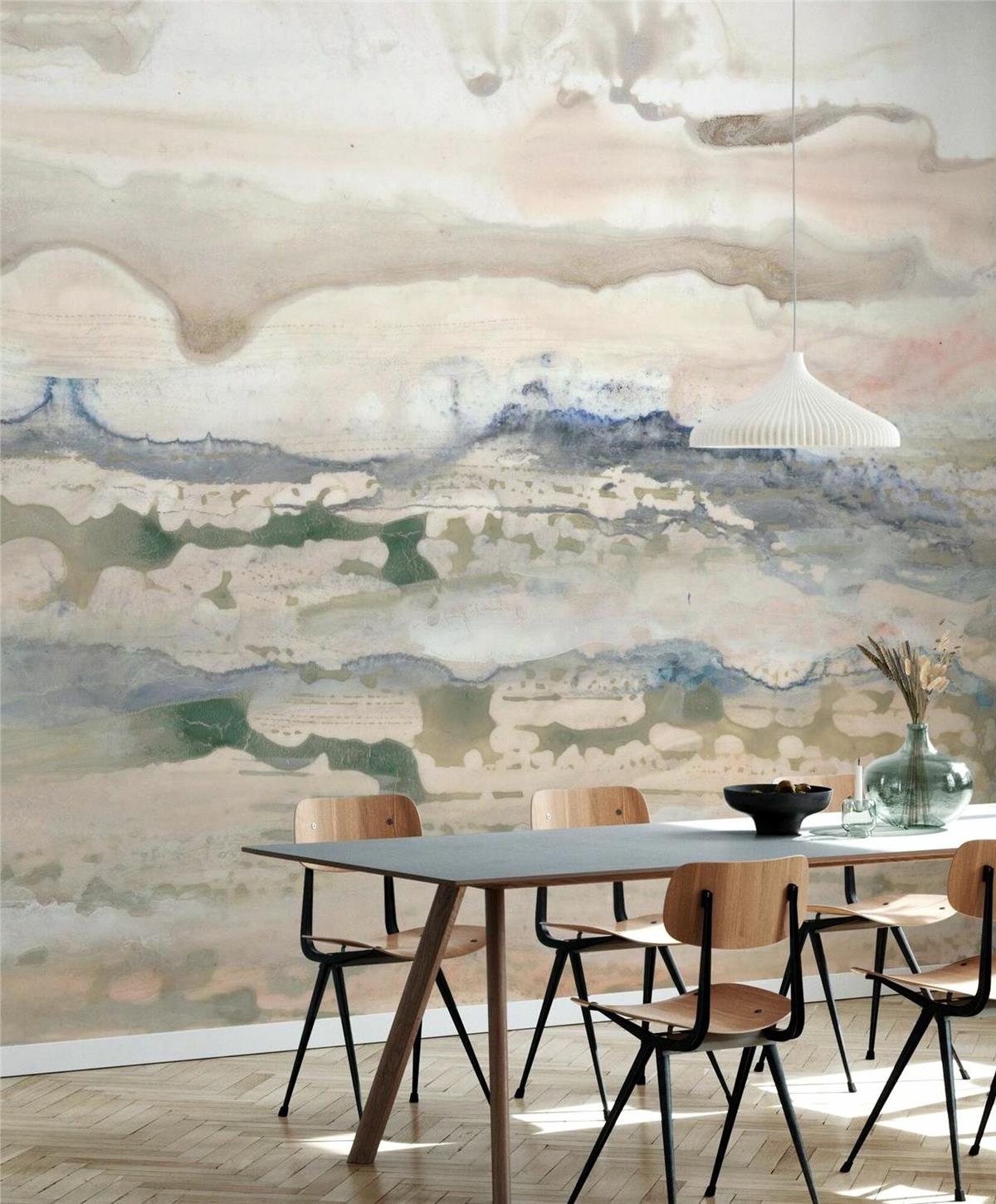 Retro ÇiçekRetro Çiçek Duvar Kağıdı