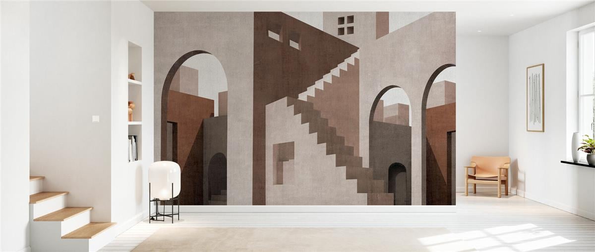 Retro ÇiçekRetro Çiçek Duvar Kağıdı