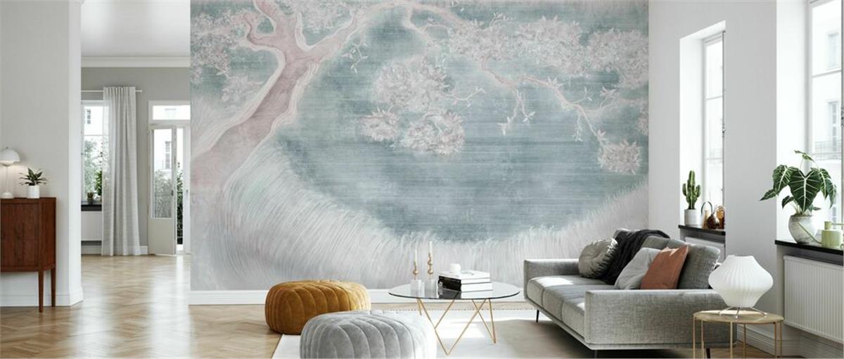 Retro ÇiçekRetro Çiçek Duvar Kağıdı