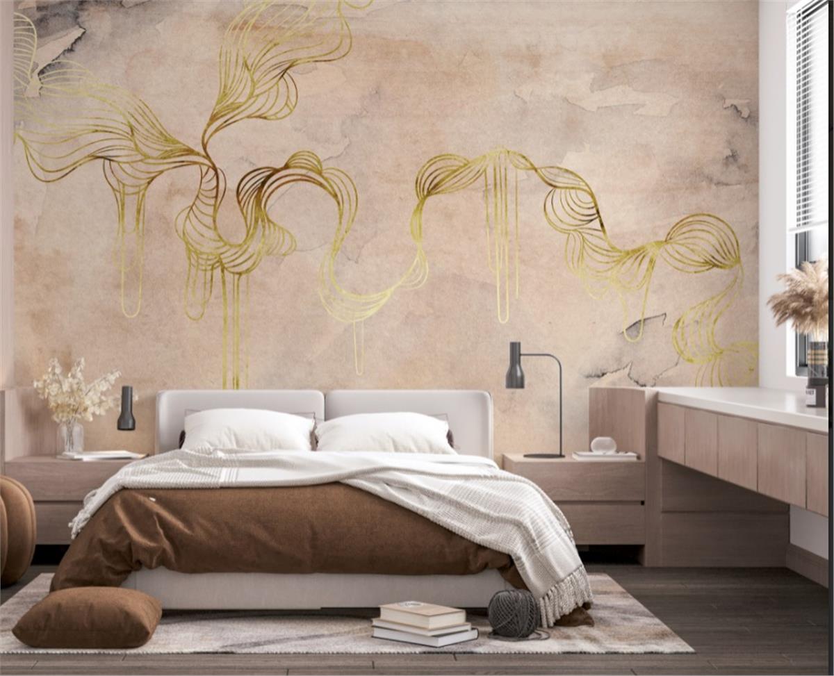 Retro ÇiçekRetro Çiçek Duvar Kağıdı