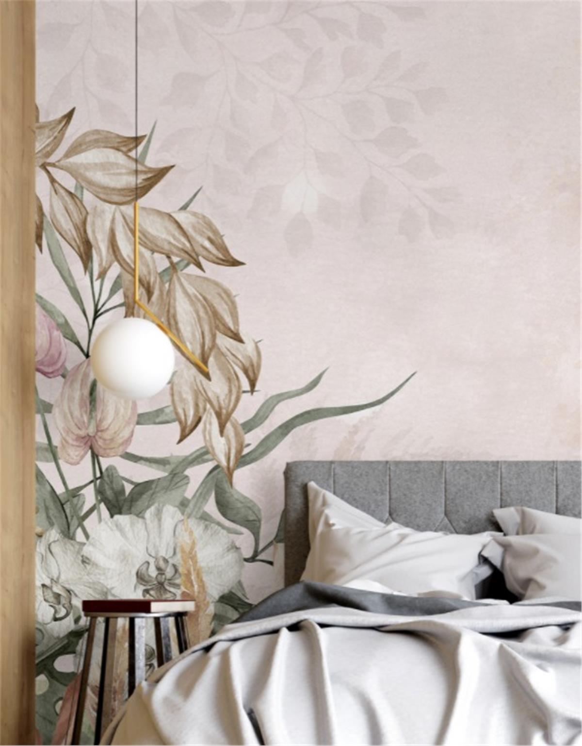 Retro ÇiçekRetro Çiçek Duvar Kağıdı