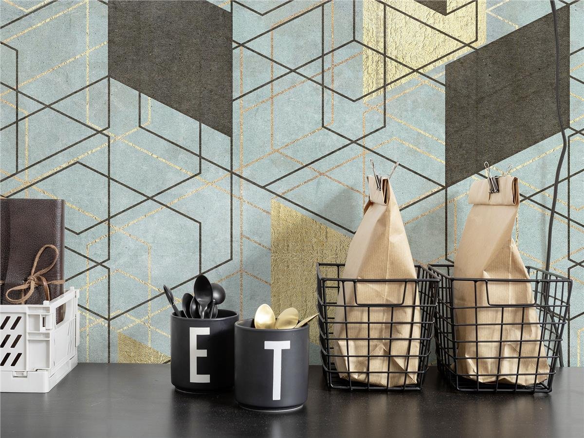 Retro ÇiçekRetro Çiçek Duvar Kağıdı