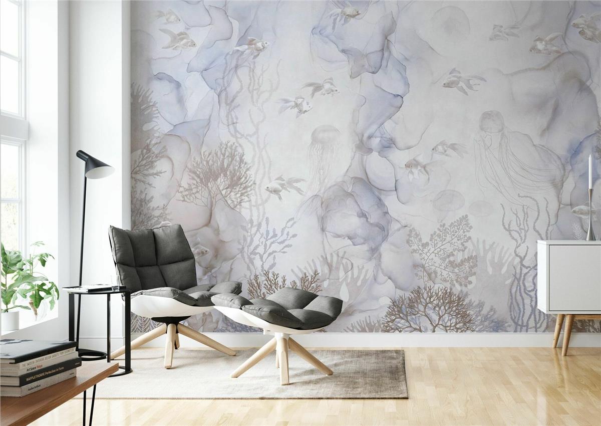 Retro ÇiçekRetro Çiçek Duvar Kağıdı