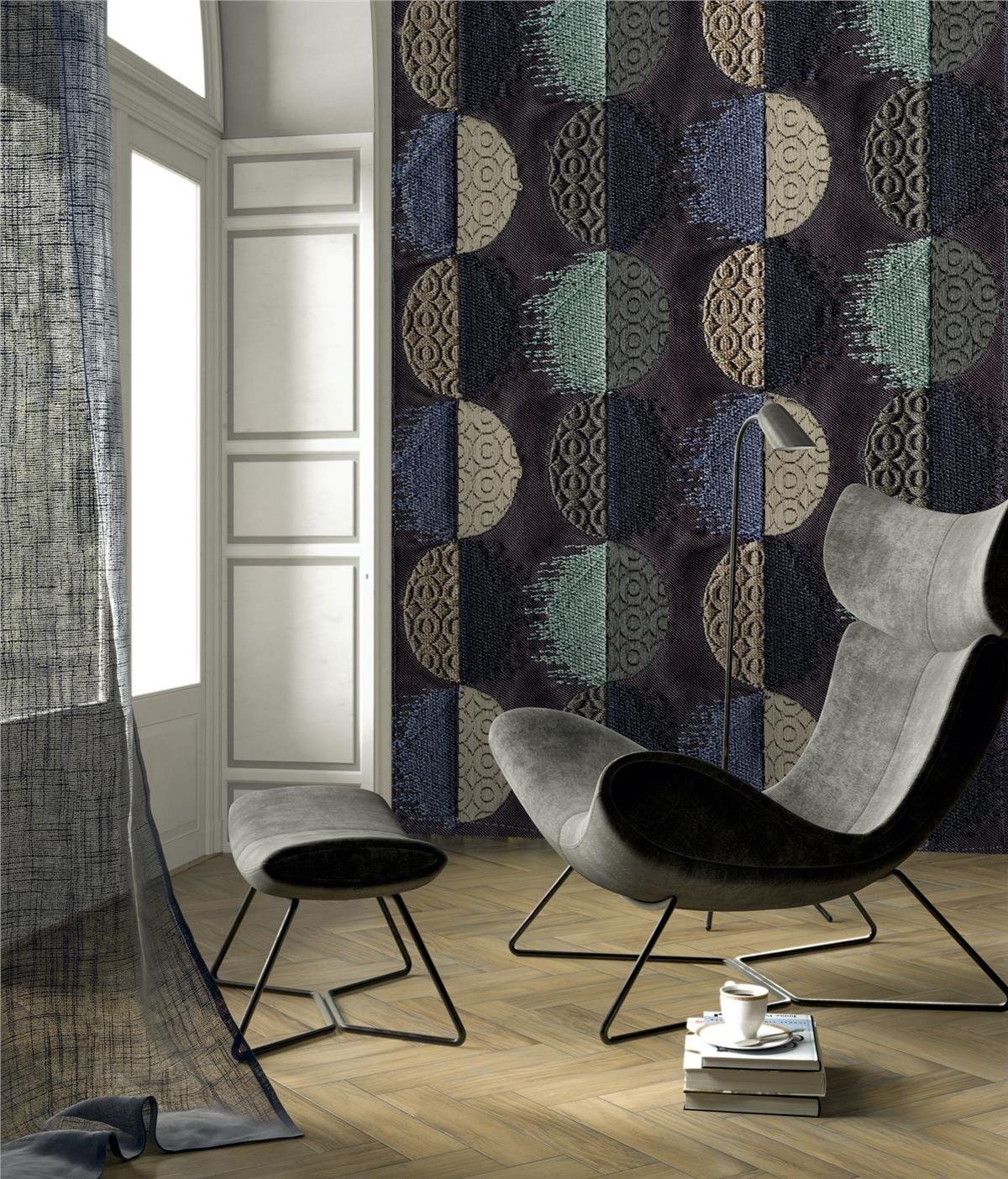 Retro ÇiçekRetro Çiçek Duvar Kağıdı