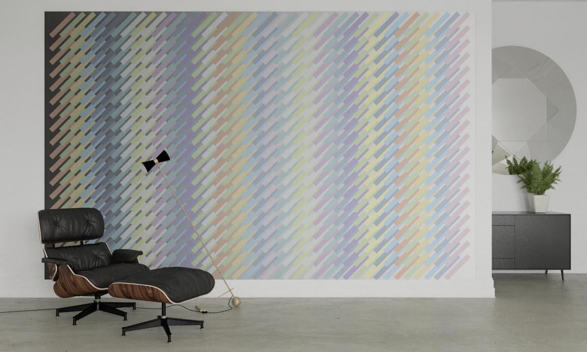 Retro ÇiçekRetro Çiçek Duvar Kağıdı