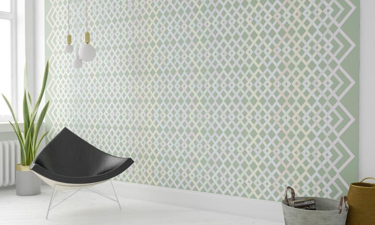 Retro ÇiçekRetro Çiçek Duvar Kağıdı