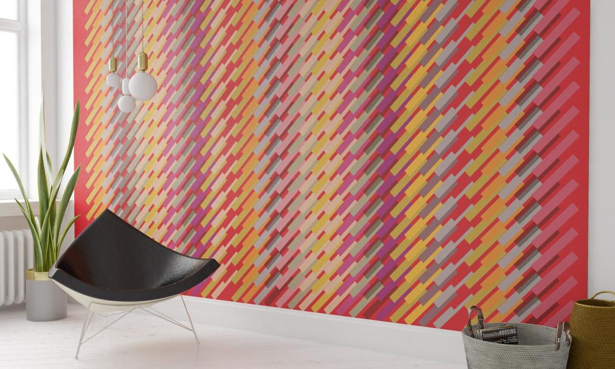 Retro ÇiçekRetro Çiçek Duvar Kağıdı