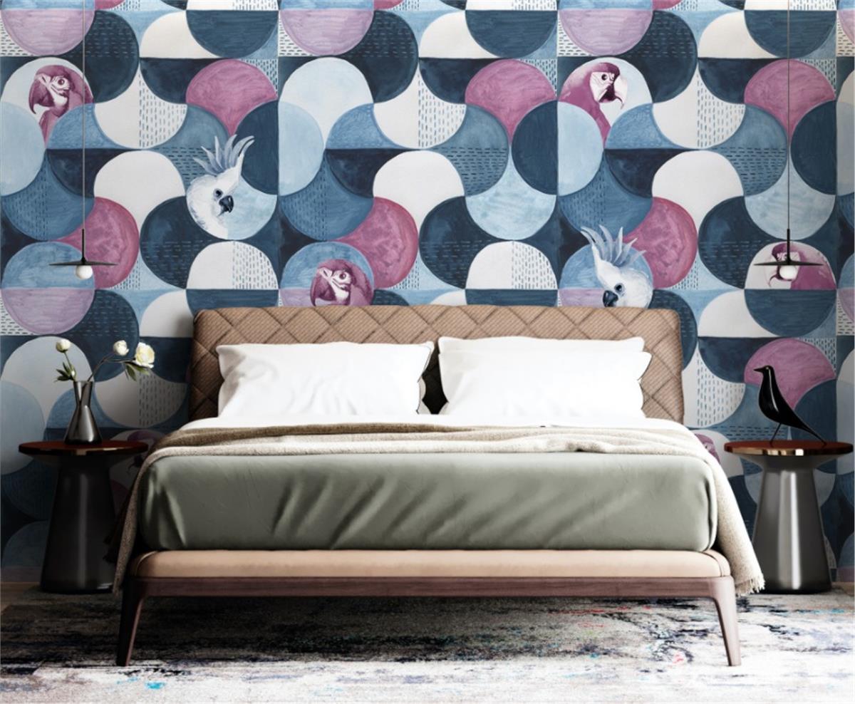 Retro ÇiçekRetro Çiçek Duvar Kağıdı