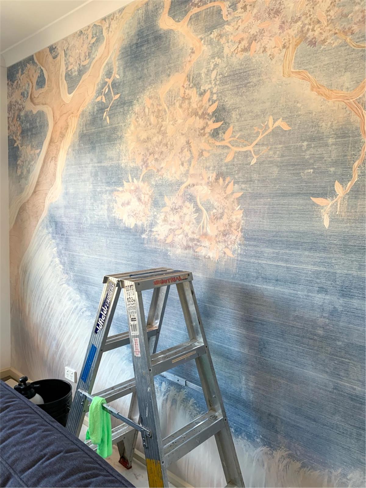 Retro ÇiçekRetro Çiçek Duvar Kağıdı