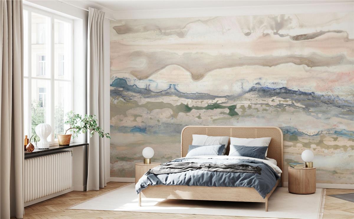 Retro ÇiçekRetro Çiçek Duvar Kağıdı