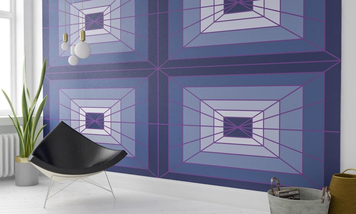 Retro ÇiçekRetro Çiçek Duvar Kağıdı