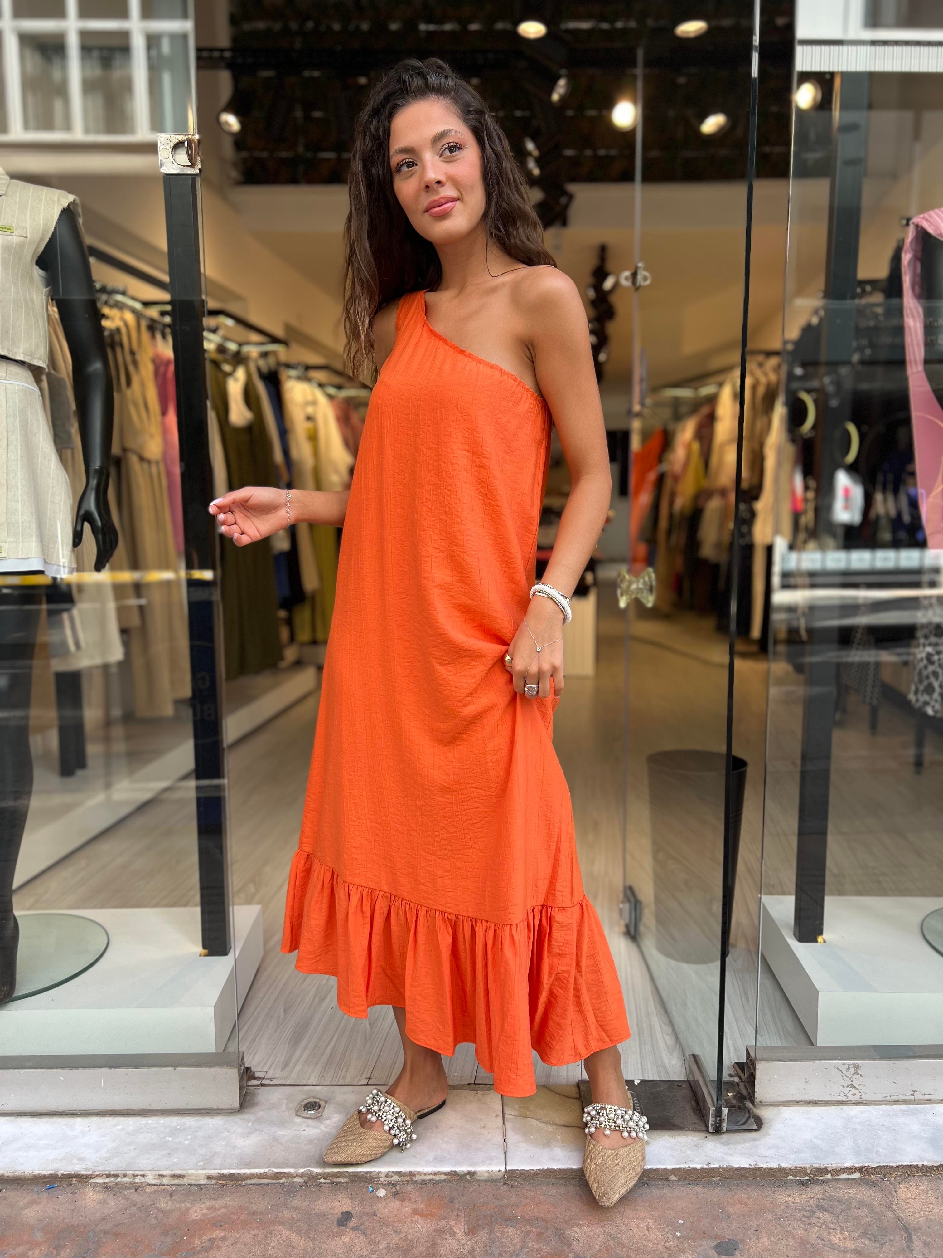 BB Q.Tek Omuz Elbise-Truncu