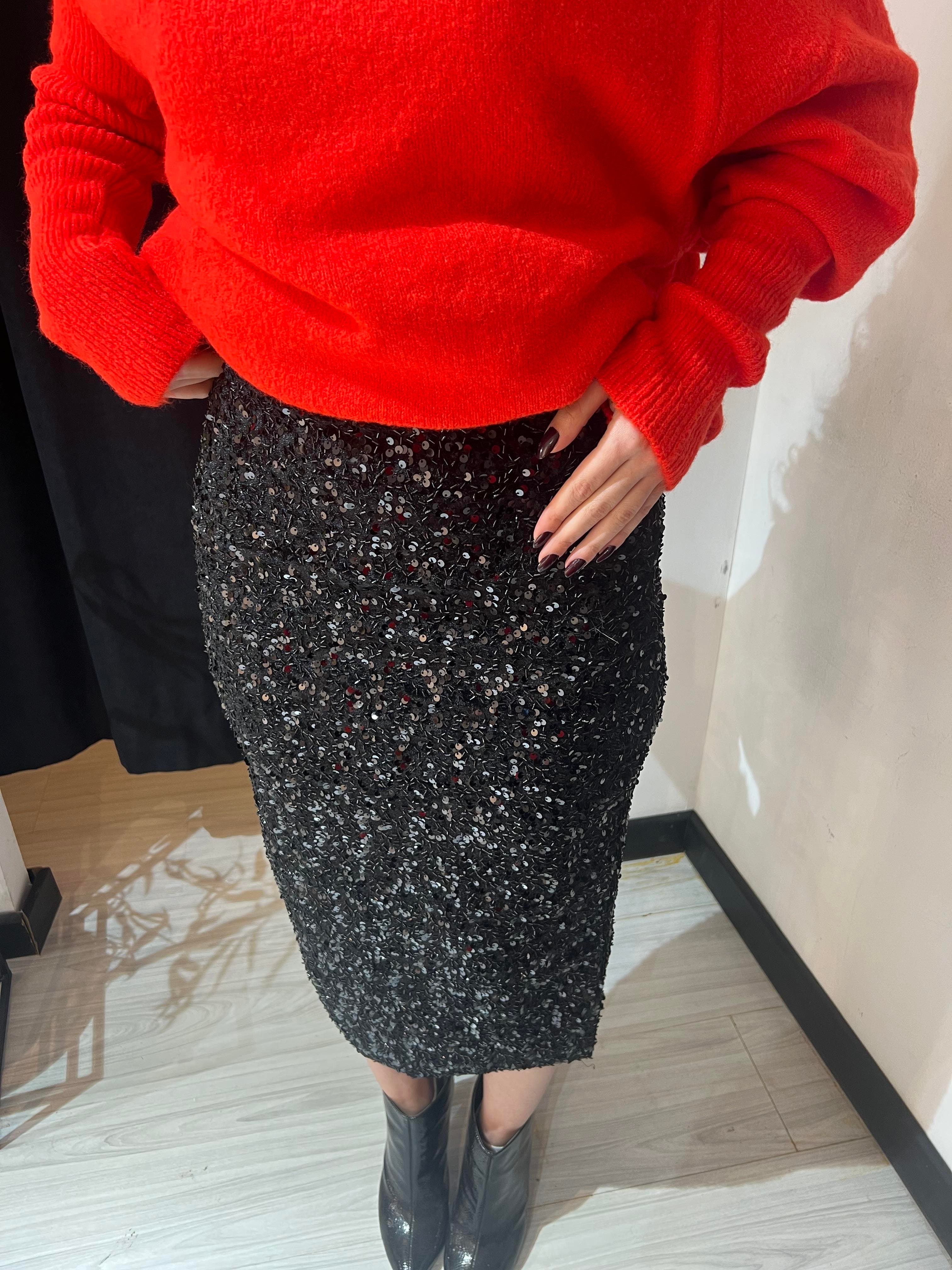 Crm Pullu Etek-Siyah