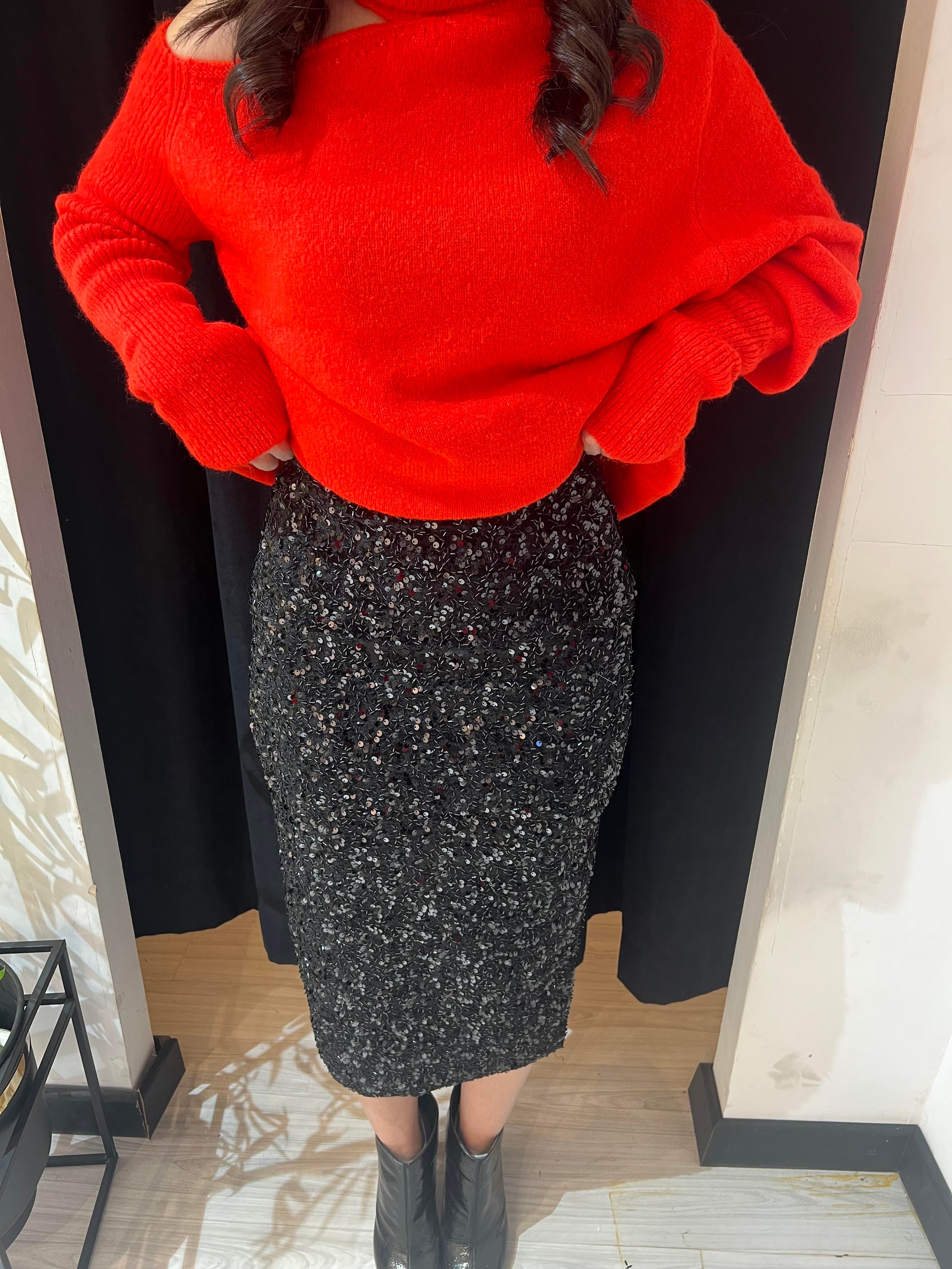 Crm Pullu Etek-Siyah