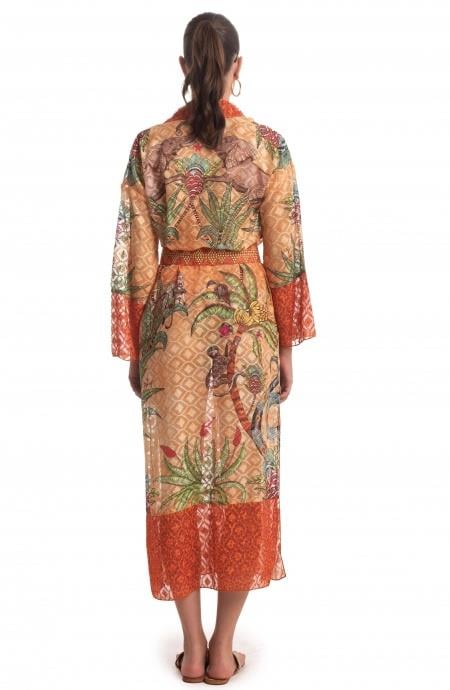Safari Long Kimono