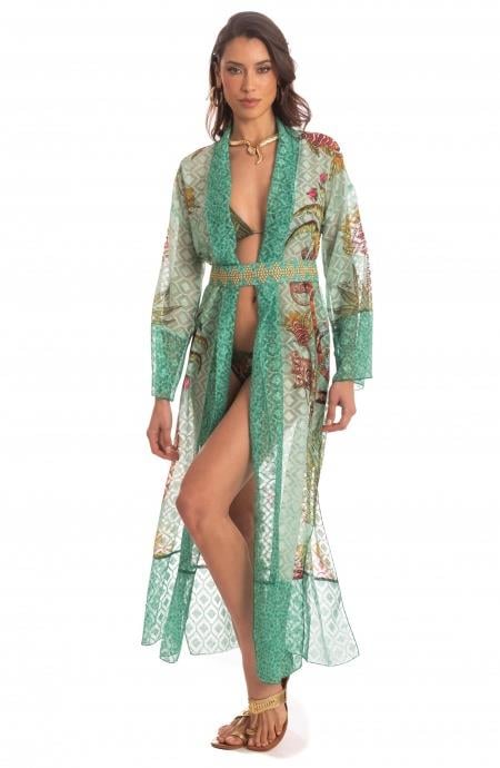 Safari Long Kimono
