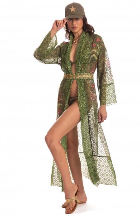 Safari Long Kimono