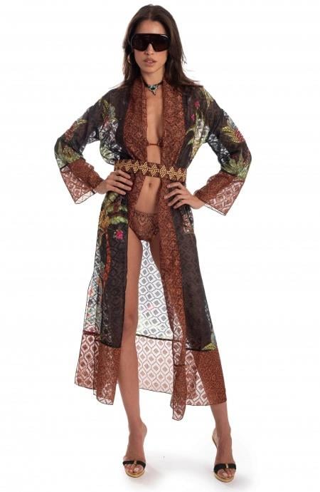 Safari Long Kimono