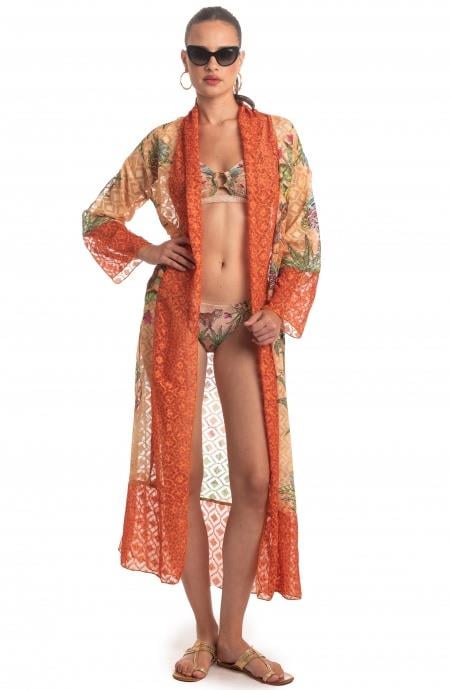 Safari Long Kimono