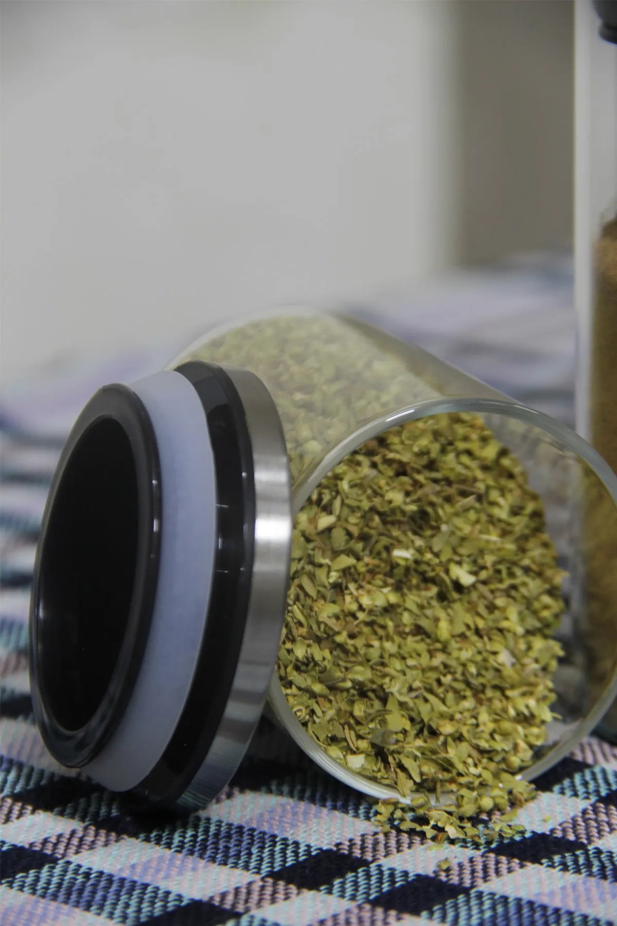 10'Lu Metal Kapaklı Cam Baharatlık Takımı, Vakumlu Mini Kavanoz, Paslanmaz Kapak 300 Ml-200 Ml