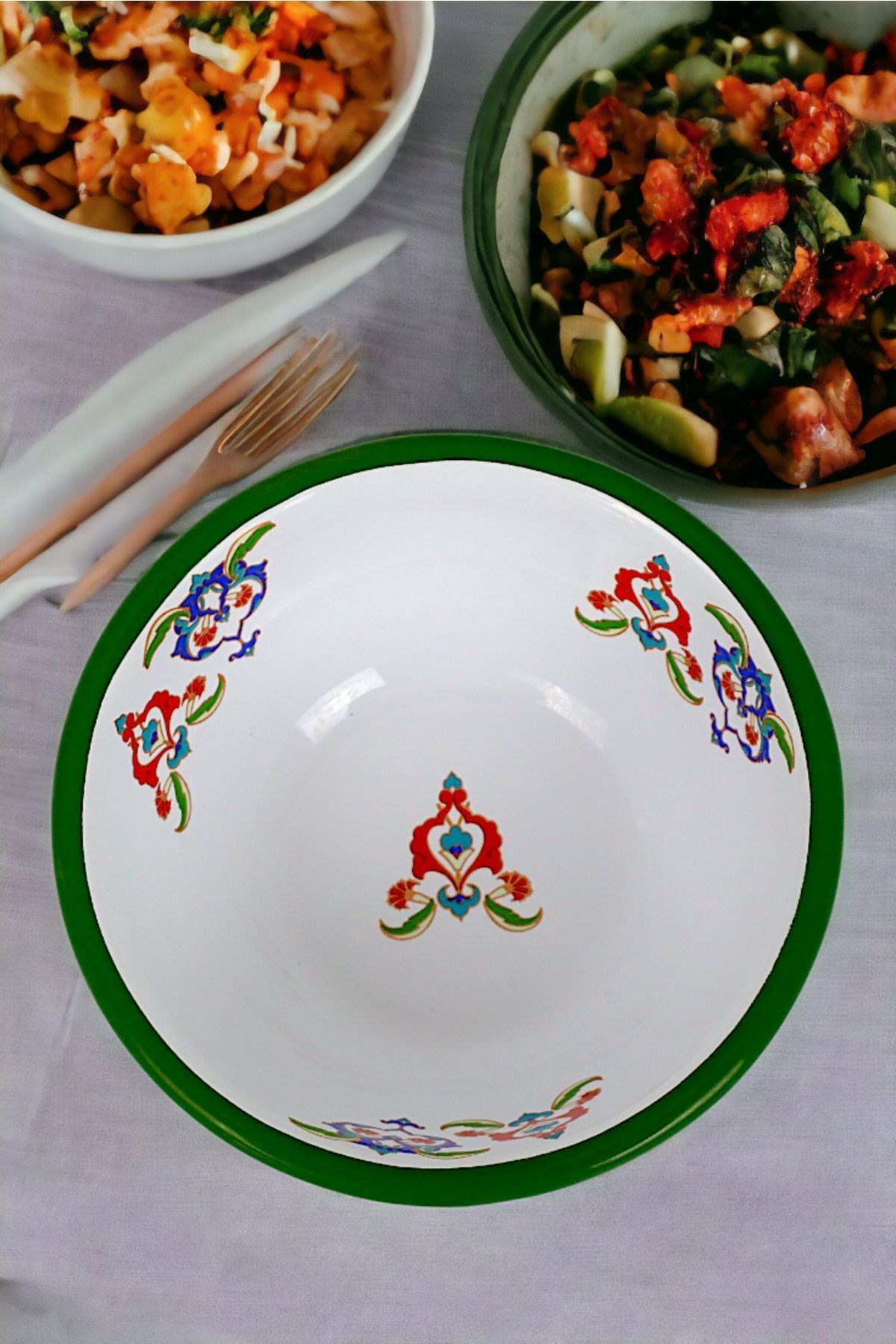 13 No Emaye Kase,  Tabak, Çeyiz, Çukur Tabak, Çorba Kase, Mama Tabağı 13 Cm