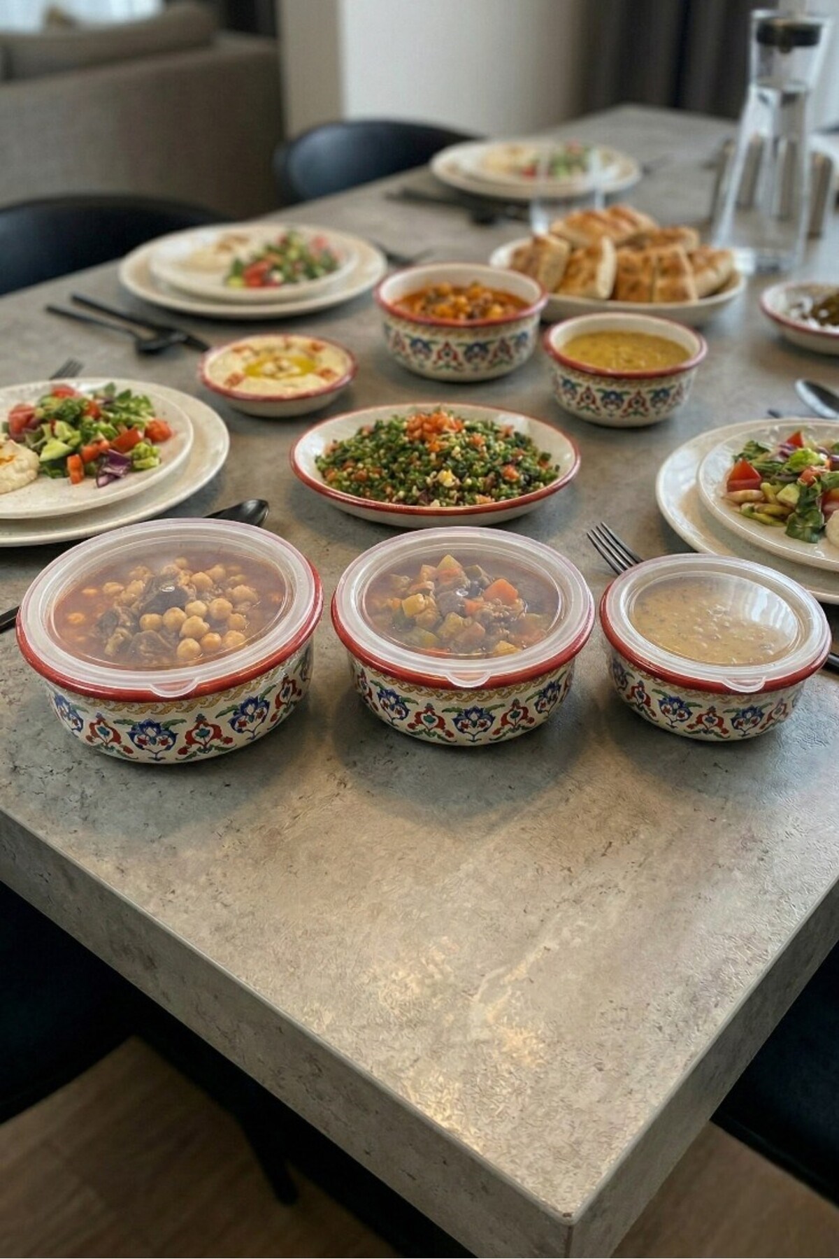 14 - 16 - 18 No Emaye Saklama Kabı 3 lü