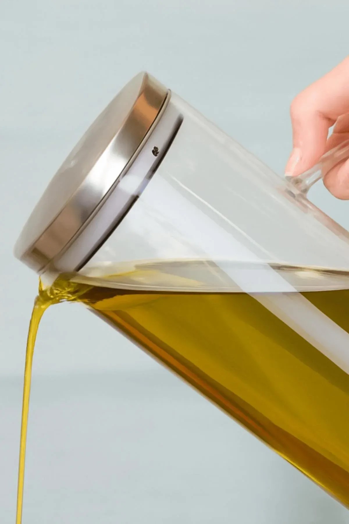 1500 ml Borosilikat Cam Yağlık Sirkelik – Çelik Kapaklı Sürahi
