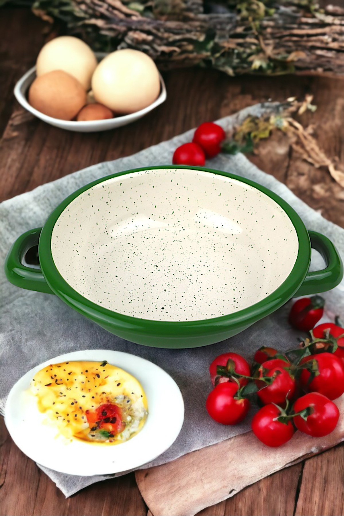 16 No Emaye Sahan, Servis, Yemek Kamp, Piknik, Çeyiz