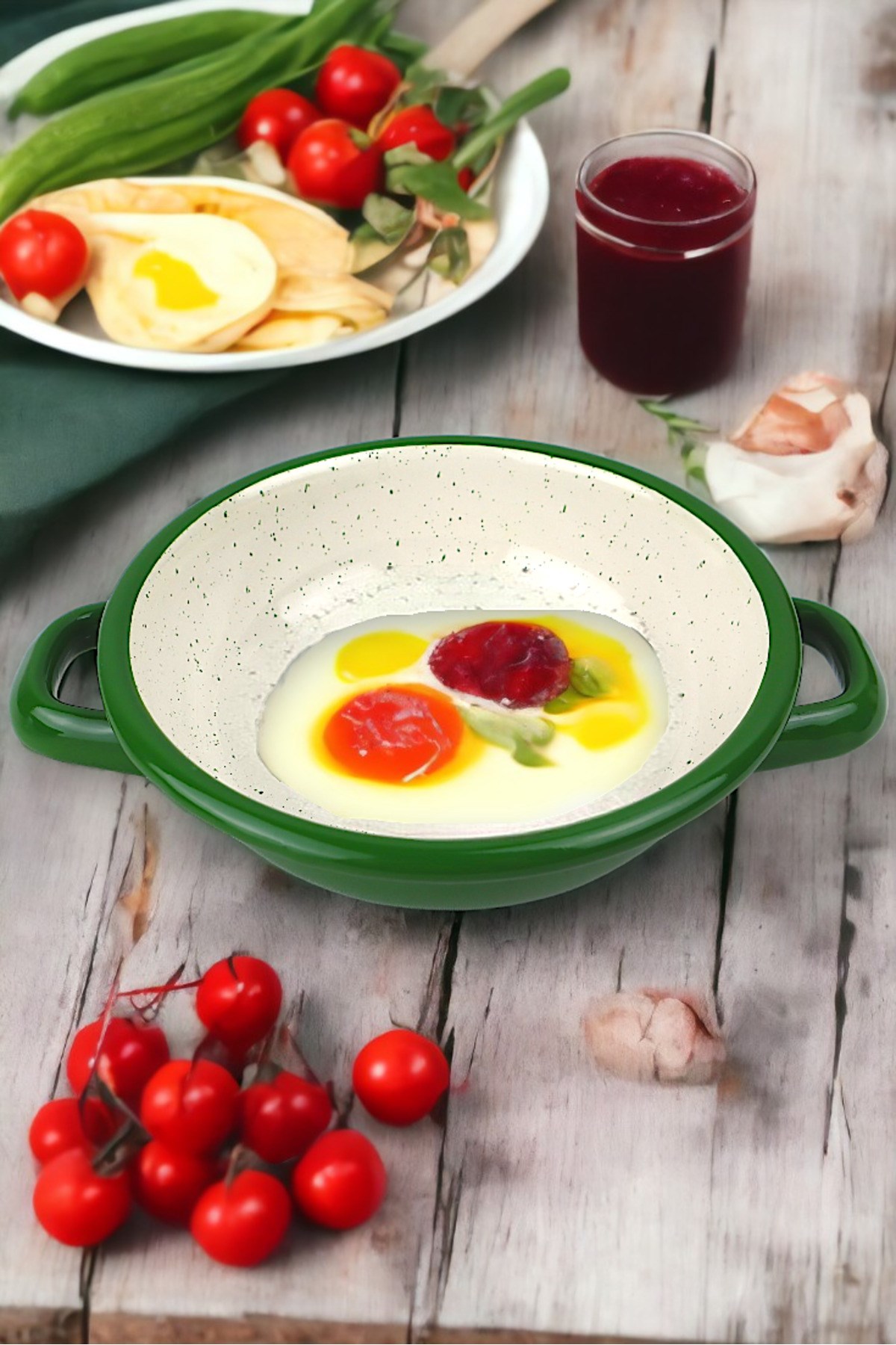 16 No Emaye Sahan, Servis, Yemek Kamp, Piknik, Çeyiz