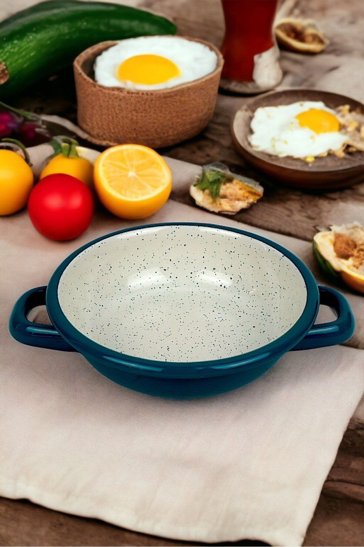 16 No Emaye Sahan, Servis, Yemek Kamp, Piknik, Çeyiz