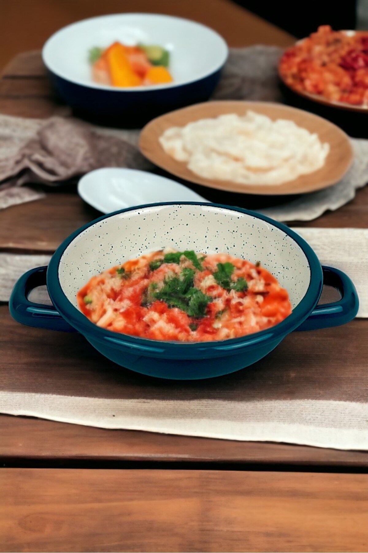16 No Emaye Sahan, Servis, Yemek Kamp, Piknik, Çeyiz