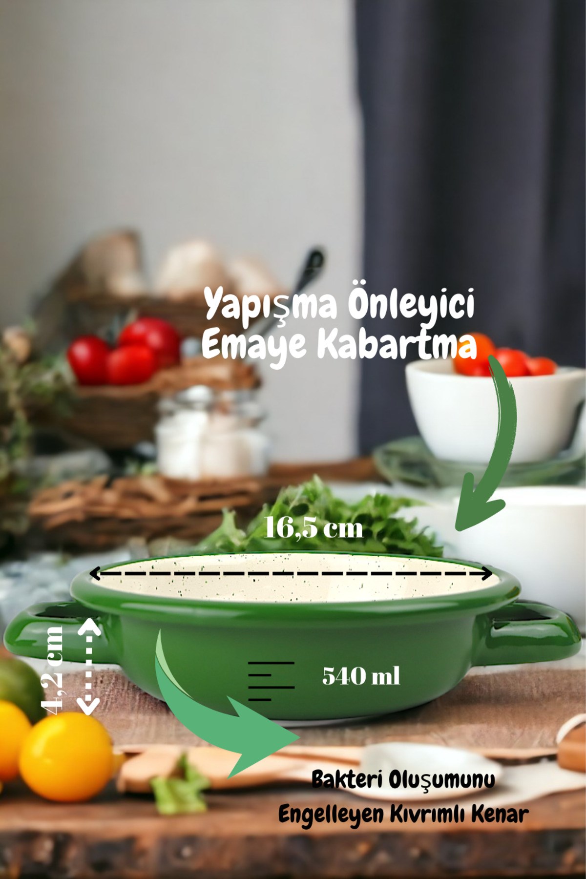 16 No Emaye Sahan, Servis, Yemek Kamp, Piknik, Çeyiz