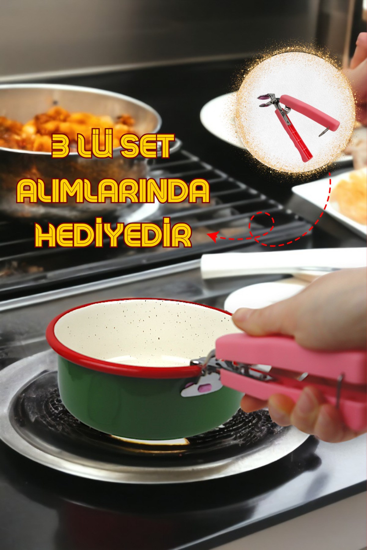 18 No Emaye Saklama Kabı
