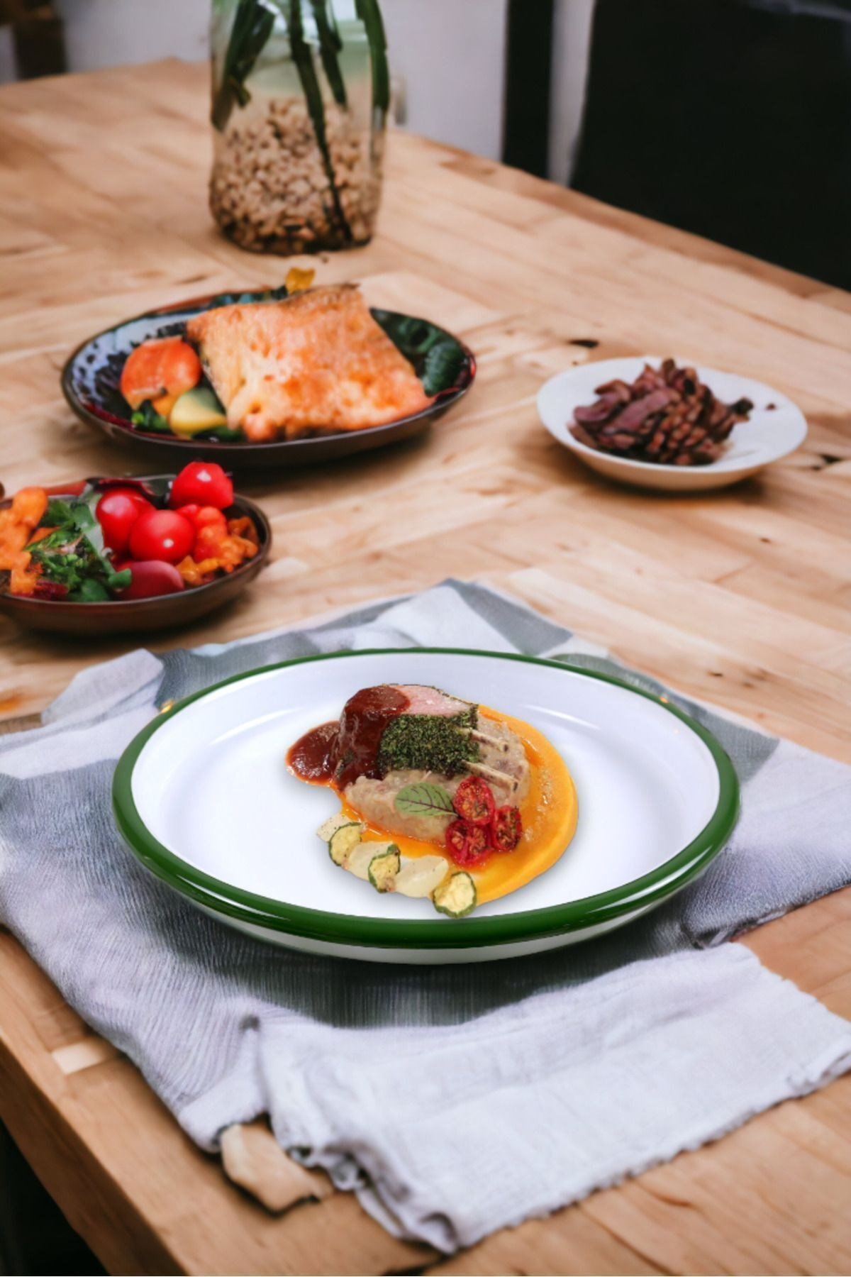 20 Cm Kahvaltı Servis Tabağı Sunum Tabağı Pizza Tabağı Tepsisi Supla Pasta Tabağı Servis Tabağı