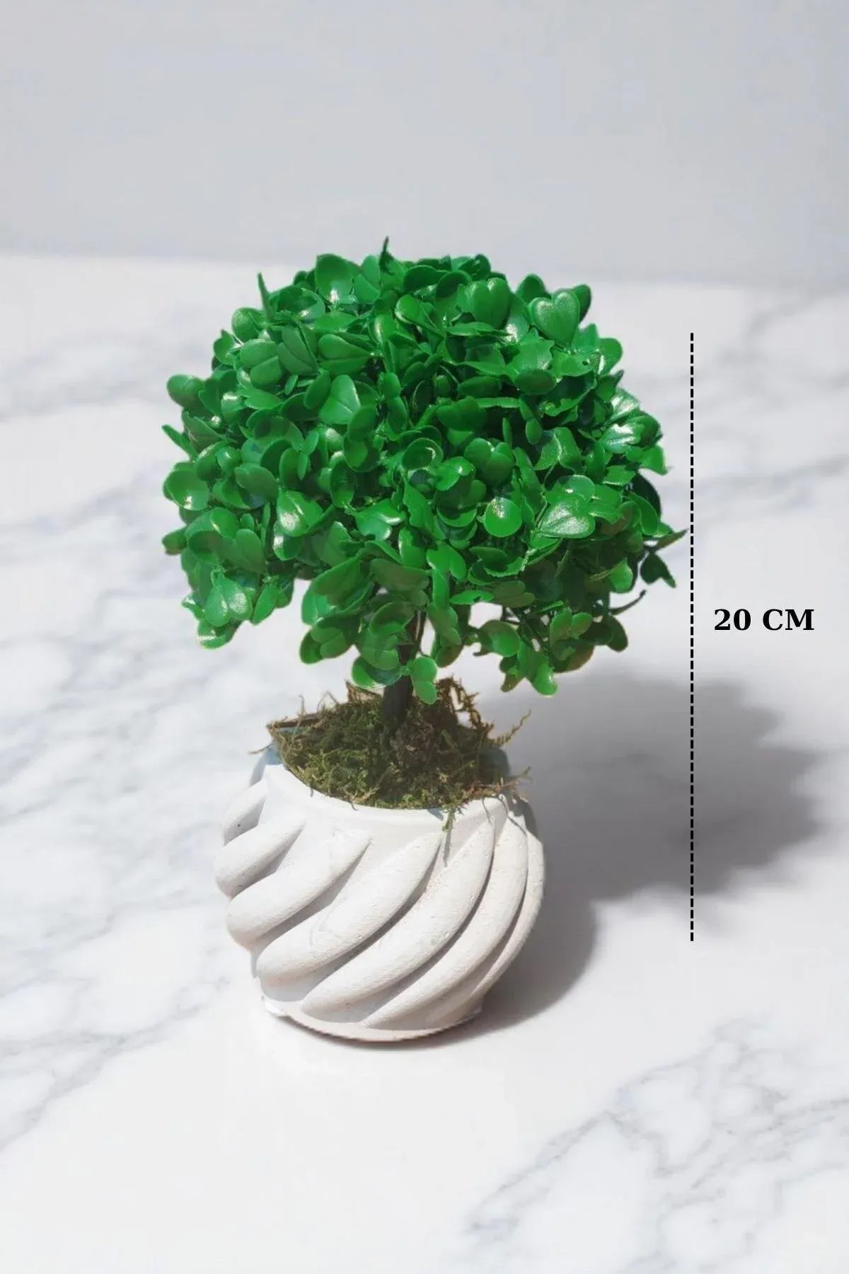 20 Cm Saksılı Yapay Ağaç & Yapay Çiçek | Masa Üstü Dekoratif Bitki
