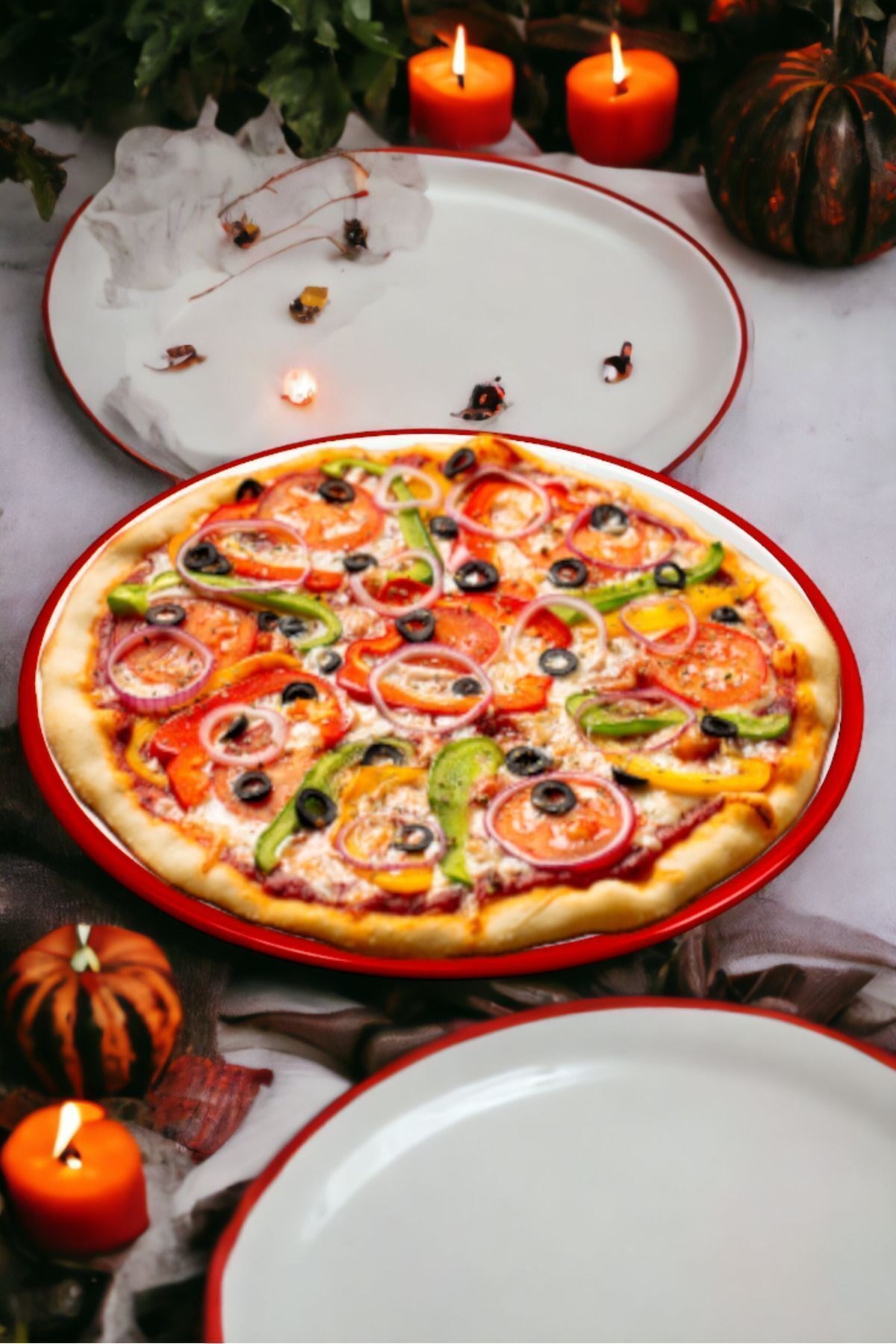 22 Cm Kahvaltı Tabağı Supla Pasta Tabağı Servis Tabağı Pizza Tepsisi
