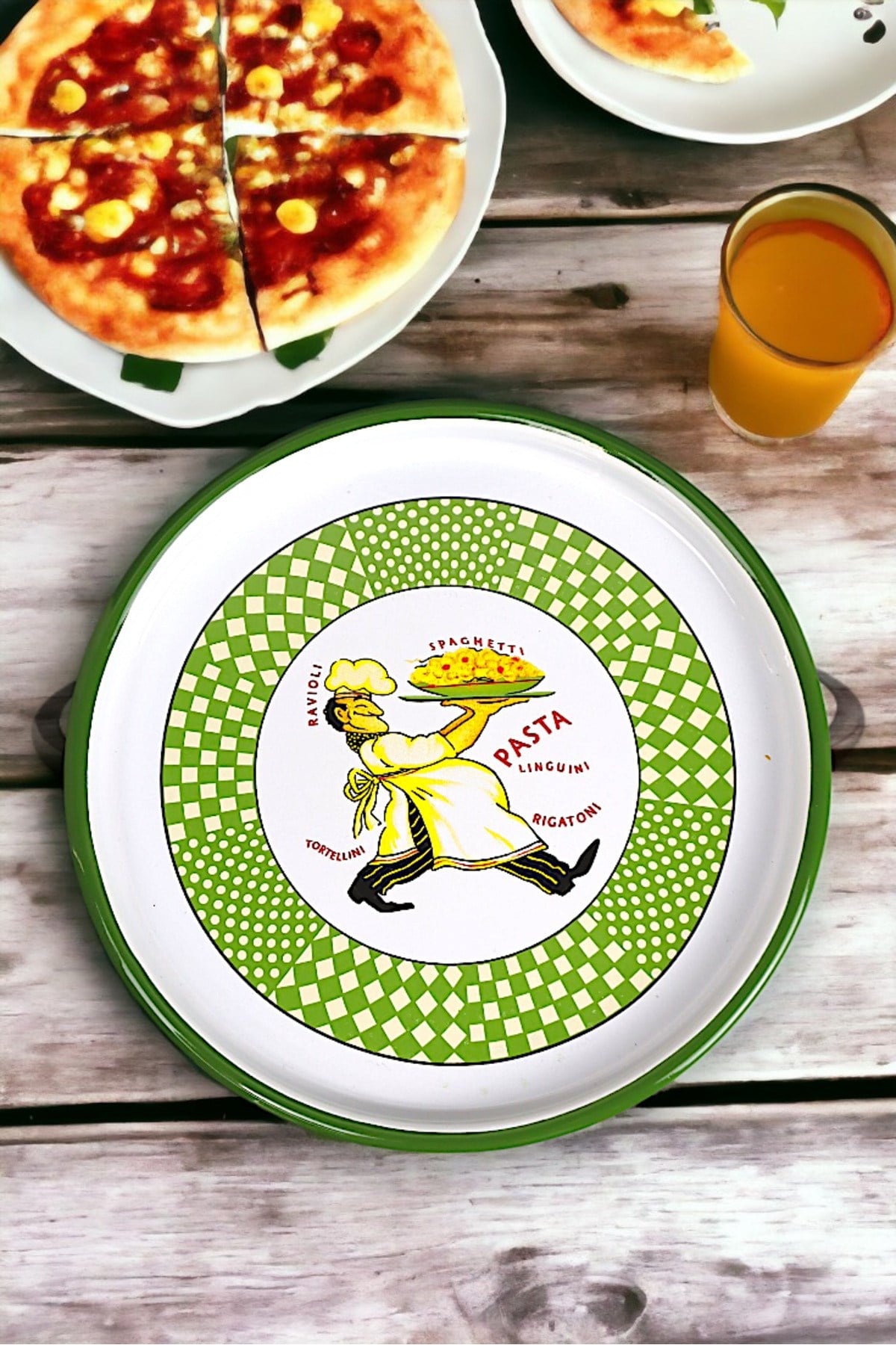 22 Cm Sunum Tepsisi Tek Kişilik Servis Tepsisi Kahve Tepsisi Tabağı Sunum Tabağı Servis Tabağı Çeyiz