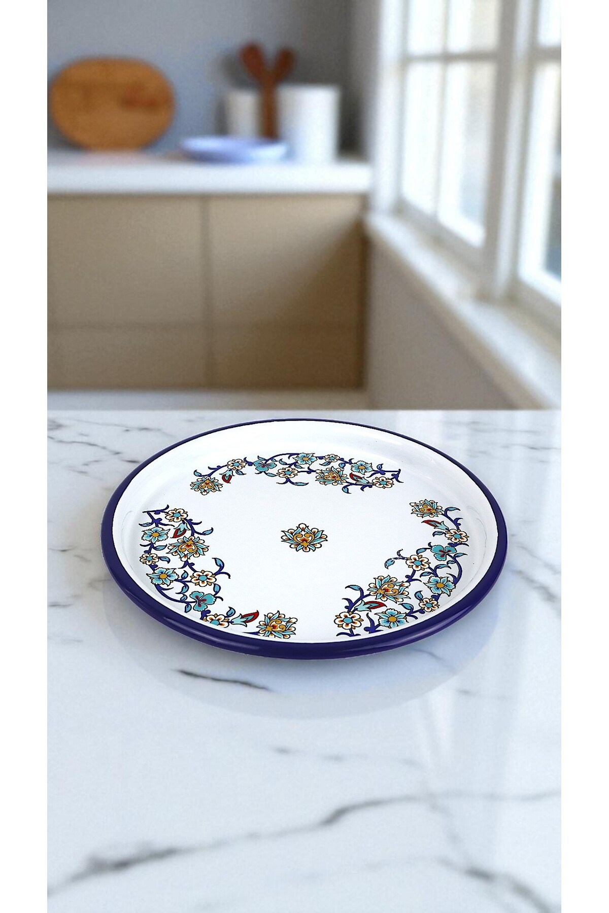 22 Cm Sunum Tepsisi Tek Kişilik Servis Tepsisi Kahve Tepsisi Tabağı Sunum Tabağı Servis Tabağı Çeyiz
