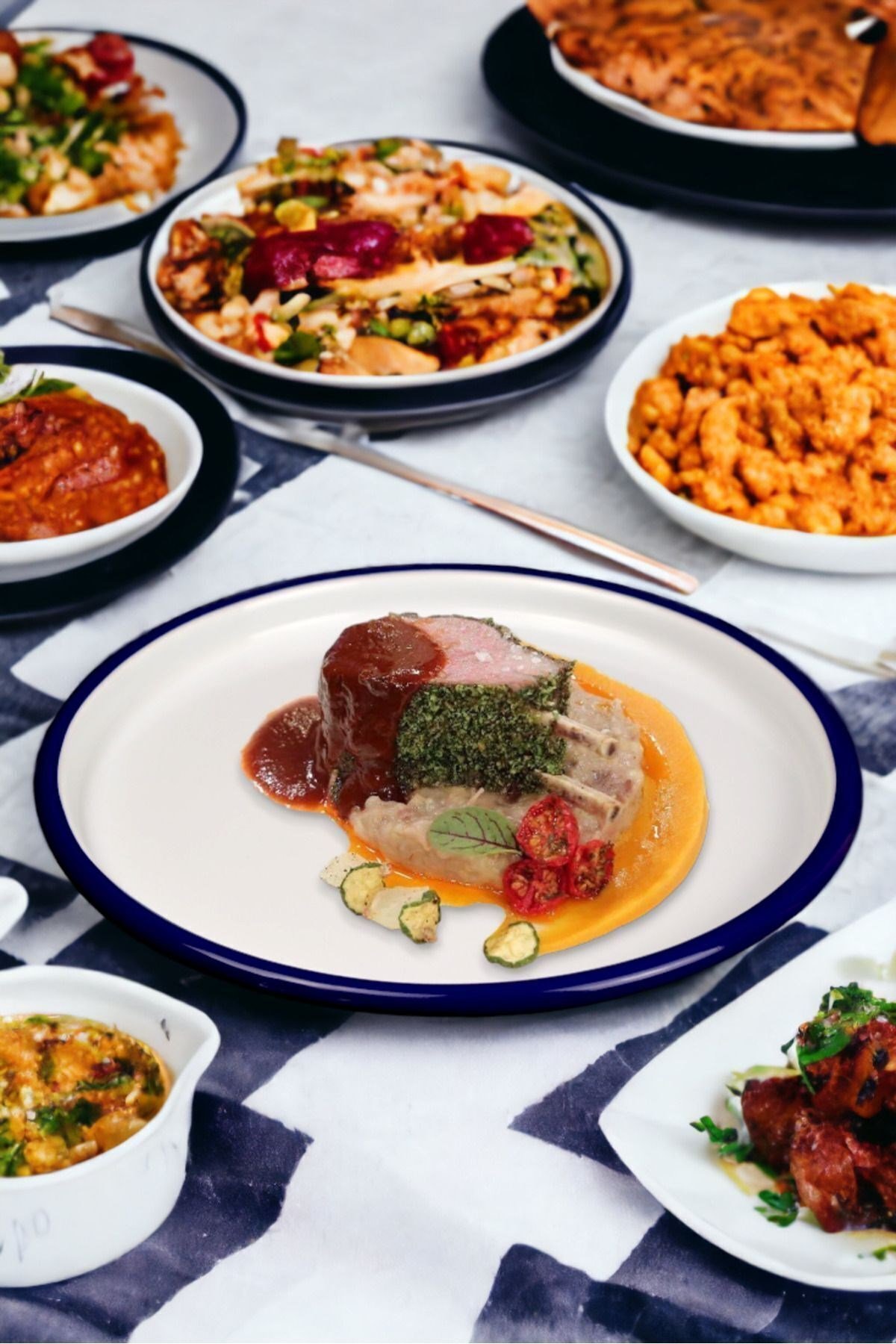 22 No Kahvaltı Tabağı Tepsisi Supla Pasta Tabağı Servis Tabağı