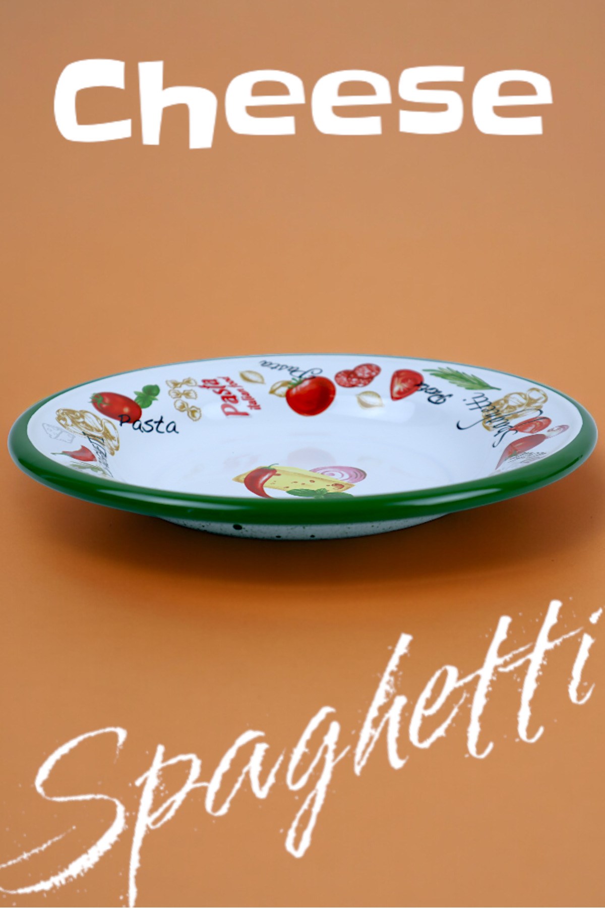 24 No Emaye Makarna Tabağı Tabak Servis Yemek Kamp Piknik 24 Cm