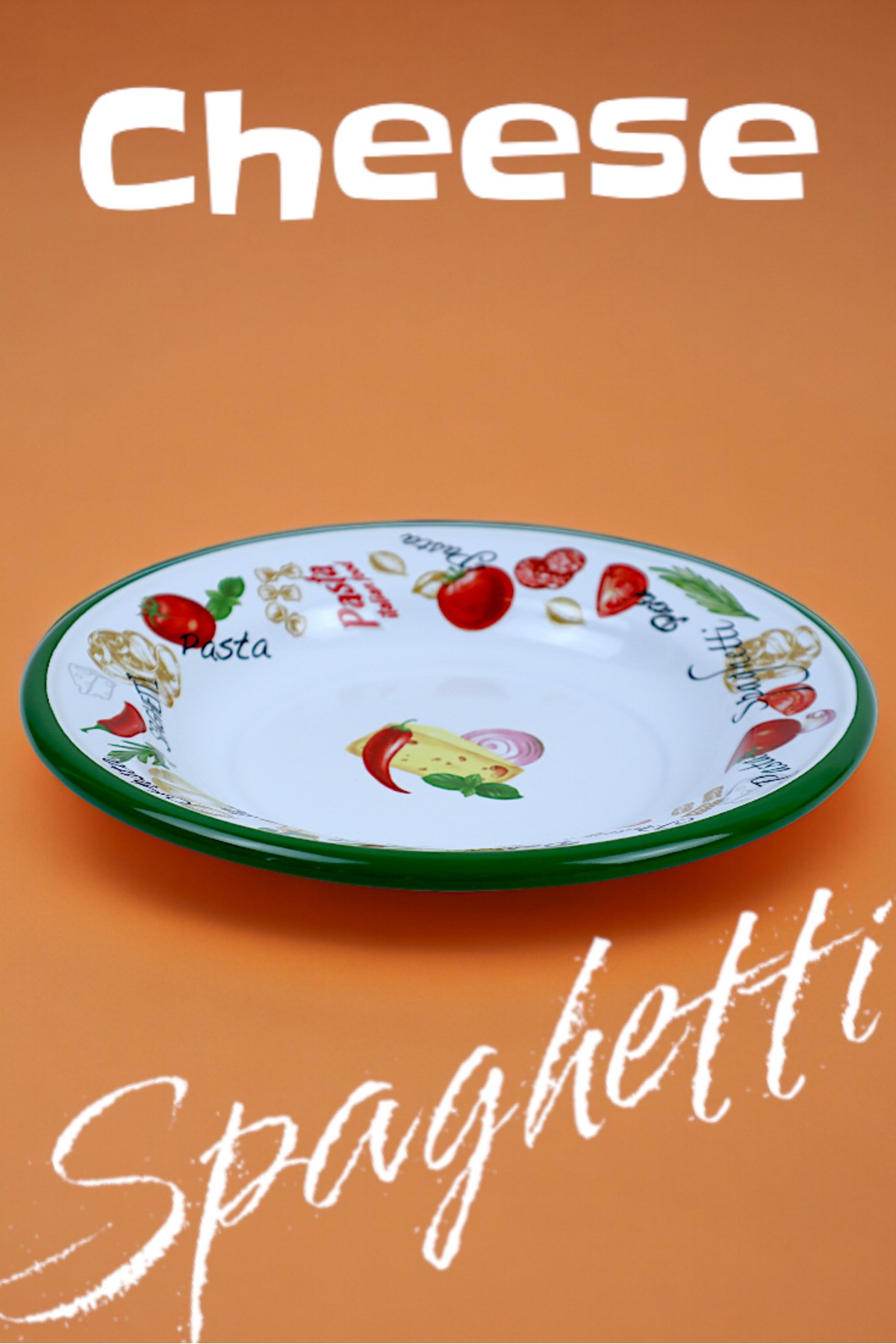 24 No Emaye Makarna Tabağı Tabak Servis Yemek Kamp Piknik 24 Cm