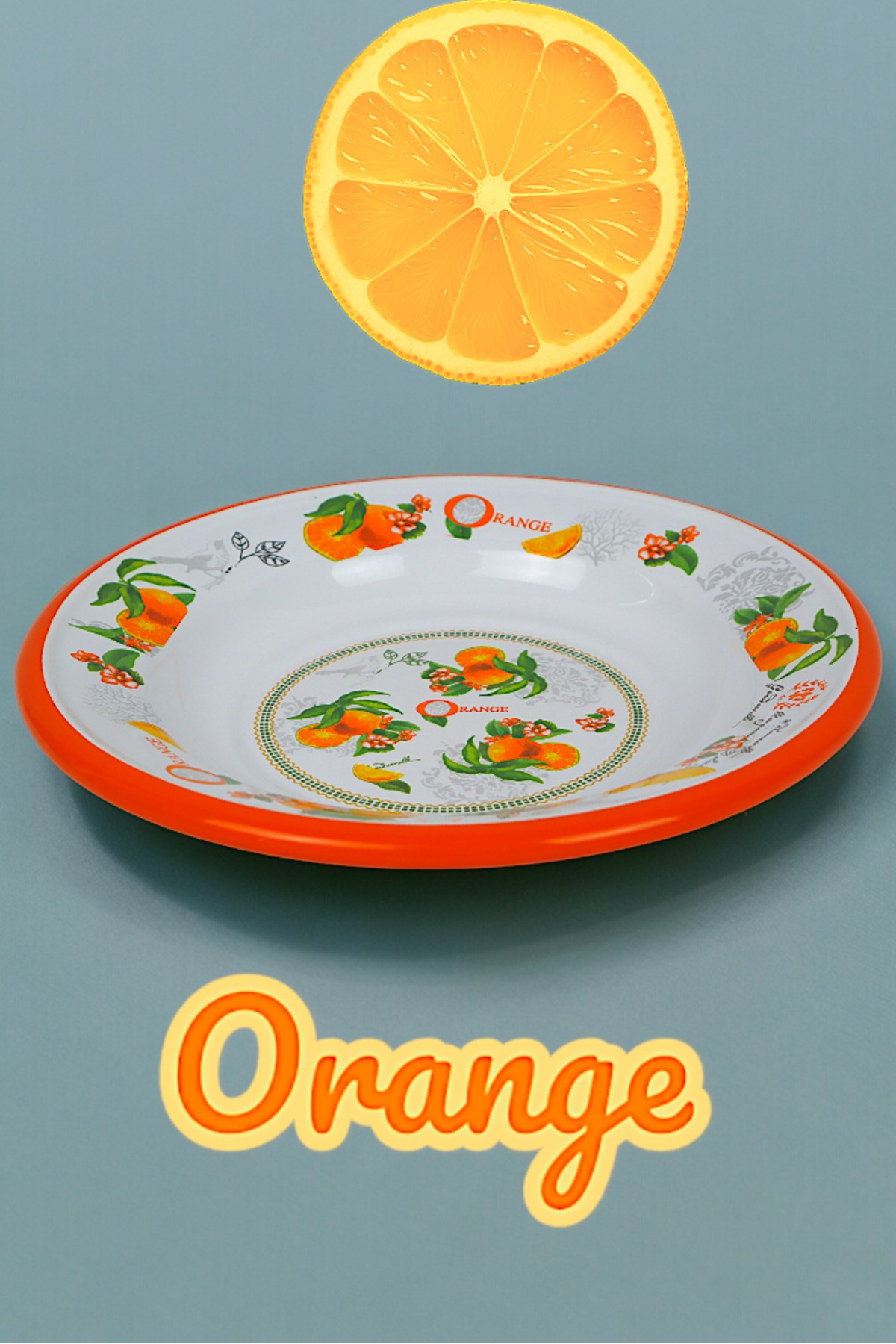 24 No Emaye Yemek Tabak, Servis, Yemek Kamp, Piknik, Çeyiz 24 Cm