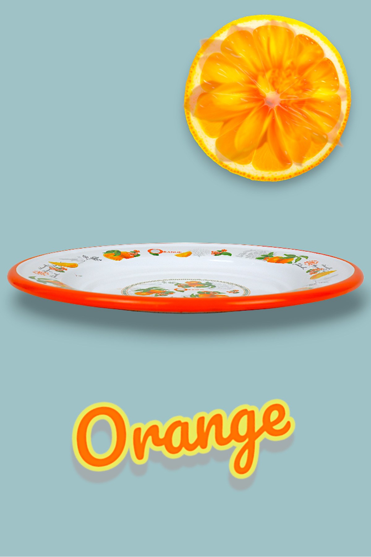 24 No Emaye Yemek Tabak, Servis, Yemek Kamp, Piknik, Çeyiz 24 Cm