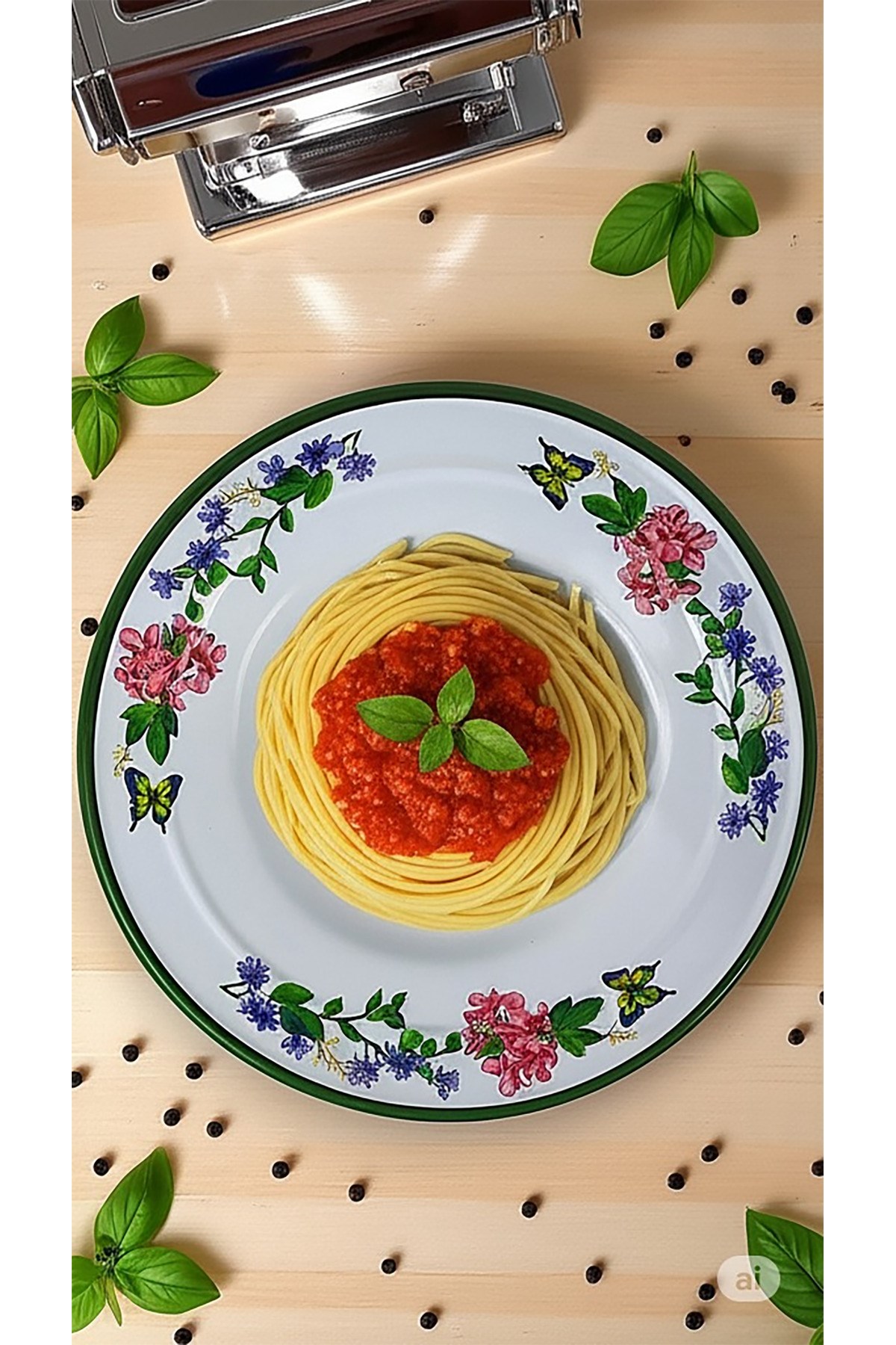 29 No Emaye Makarna Tabağı Tabak Servis Yemek Kamp Piknik.çeyiz Çukur Tabak