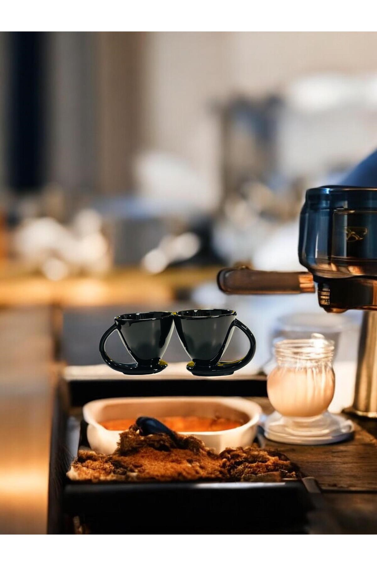 2'li Seramik Türk Kahvesi ve Espresso Fincan Takımı