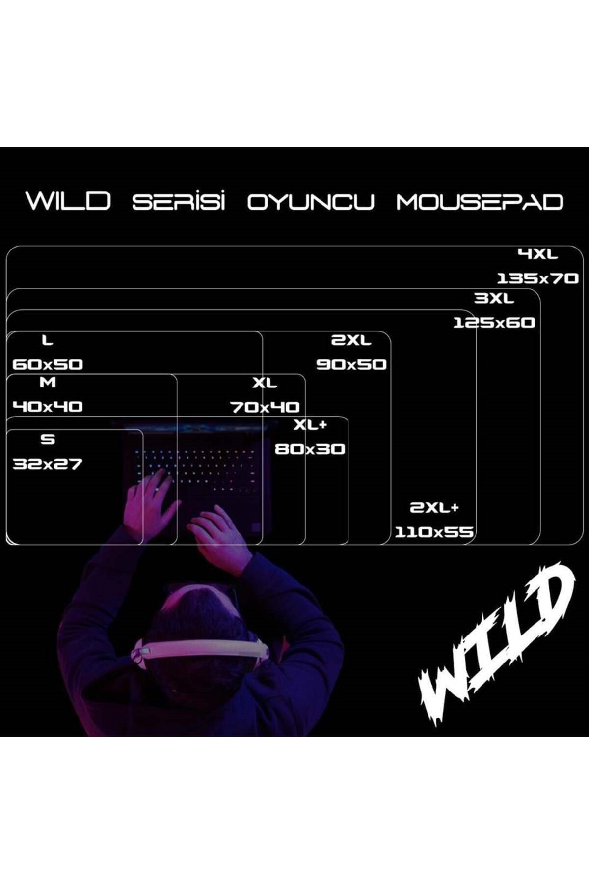 2XLP 110x55 Cm Oyuncu Gaming Mouse Pad