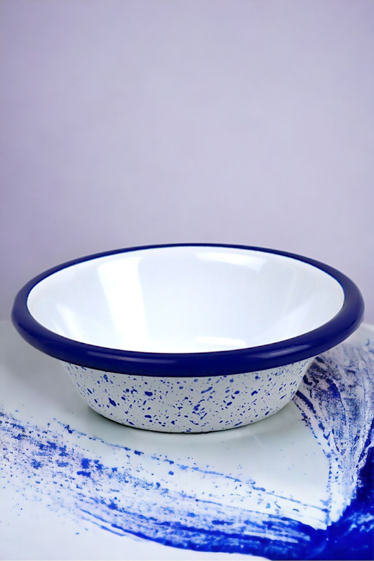 3 Parça 10Cm Emaye Konik Tabak Set , Kahvaltı Tabağı, Reçellik, Zeytin, Peynir Tabağı, Çeyiz, Hediye