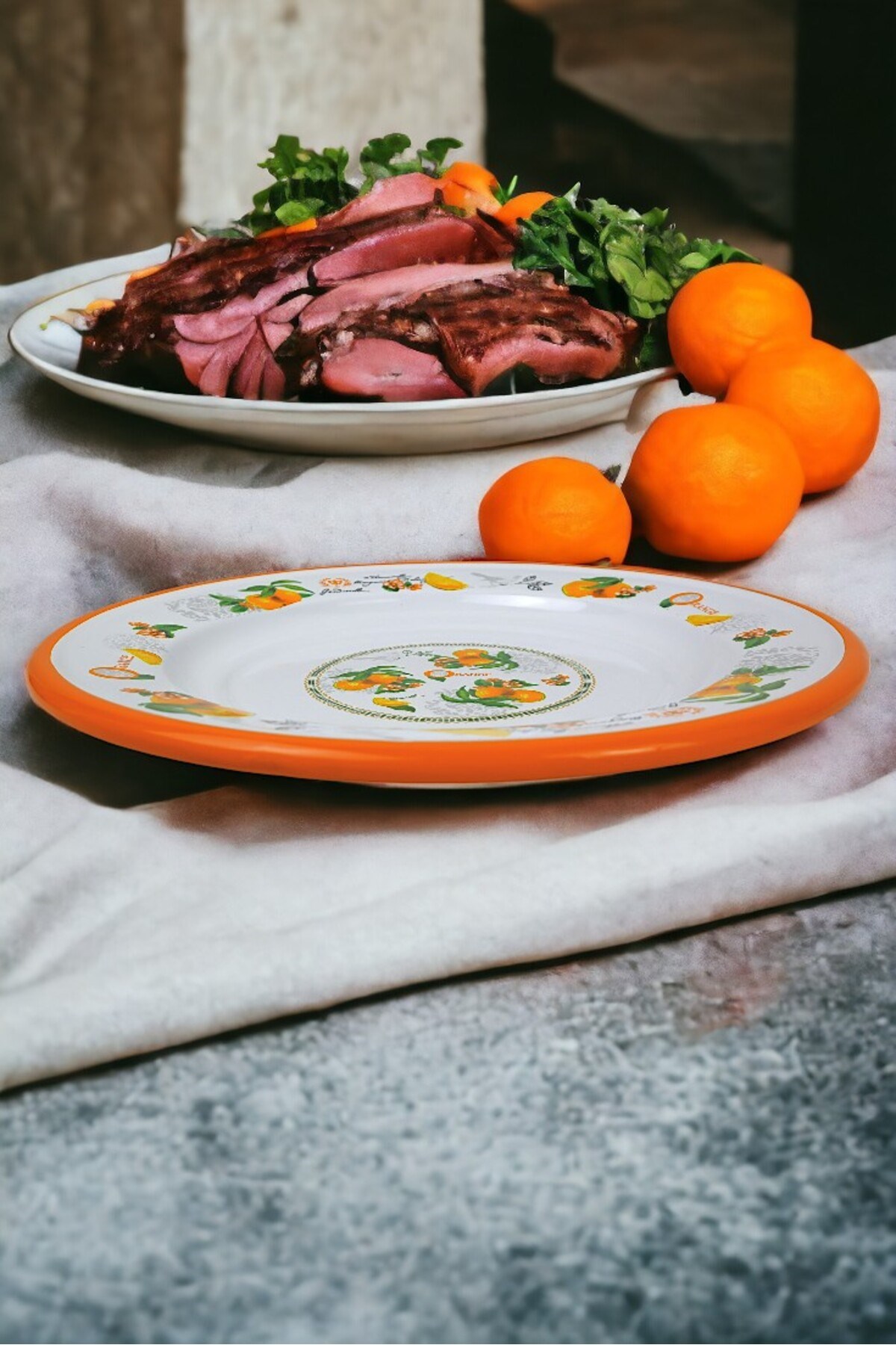 30 No 30 Cm Emaye Yemek Tabağı Tabak Servis Yemek Kamp Piknik, Çeyiz, Hediye